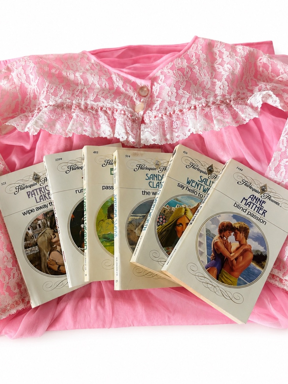 Vintage Harlequin Presents Romance Book Lot of 6 1980s Paperback Novels